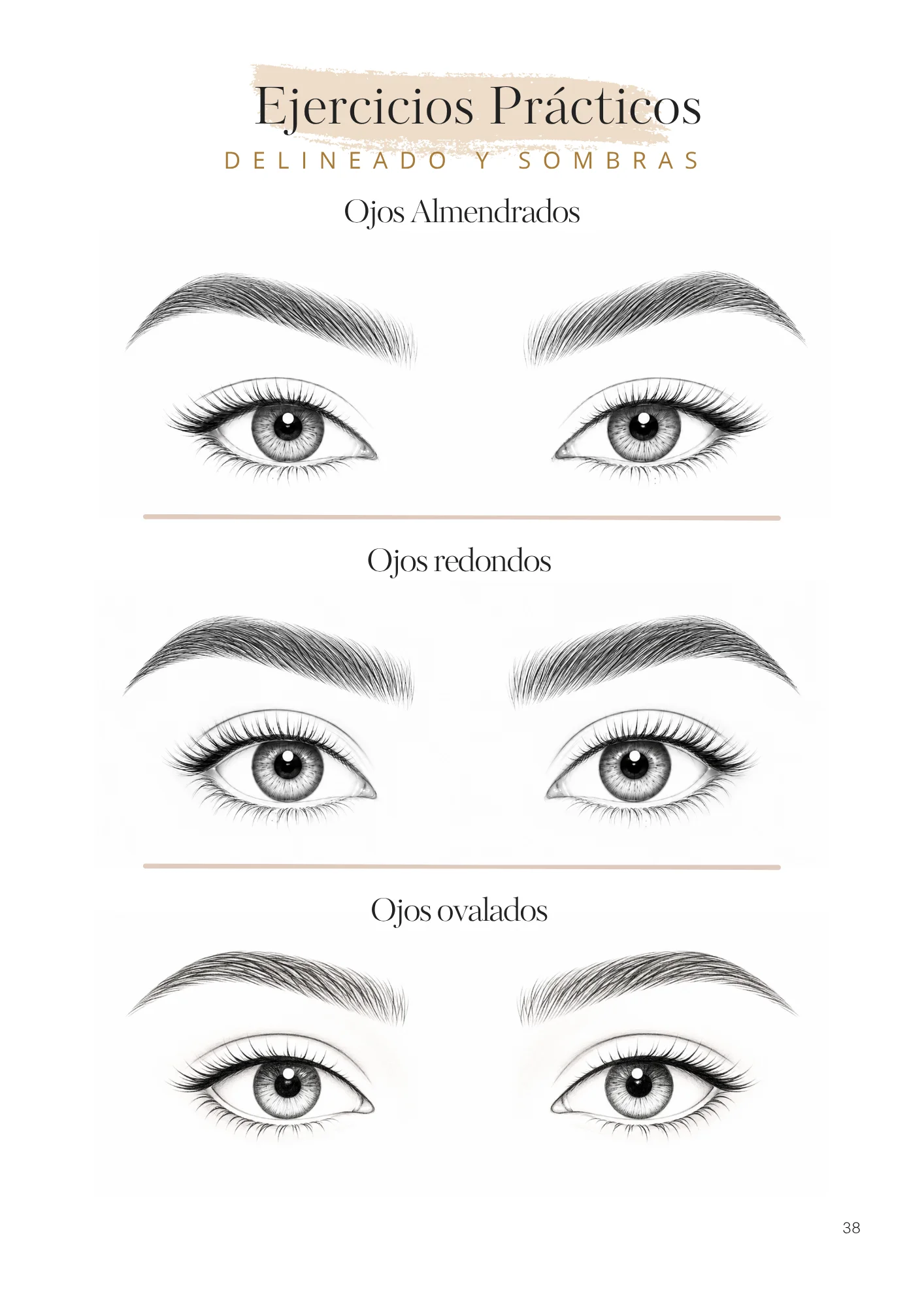 Ejercicios prácticos de delineado y sombras para distintos tipos de ojos